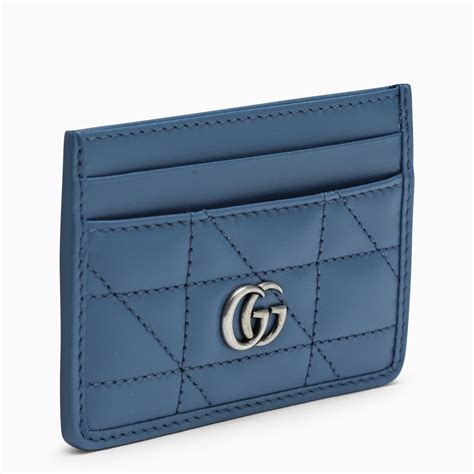 blue gucci card holder